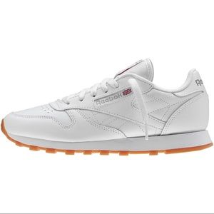 Reebok Classic Leather White, Gum Women's 8